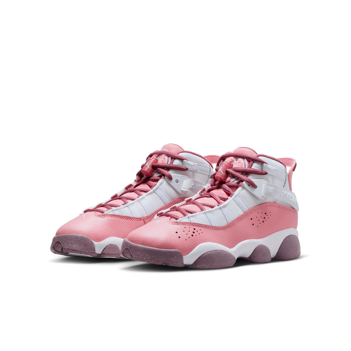 CORAL CHALK/DESERT BERRY-WHITE - Jordan 6 Rings GS - product image from the listing.