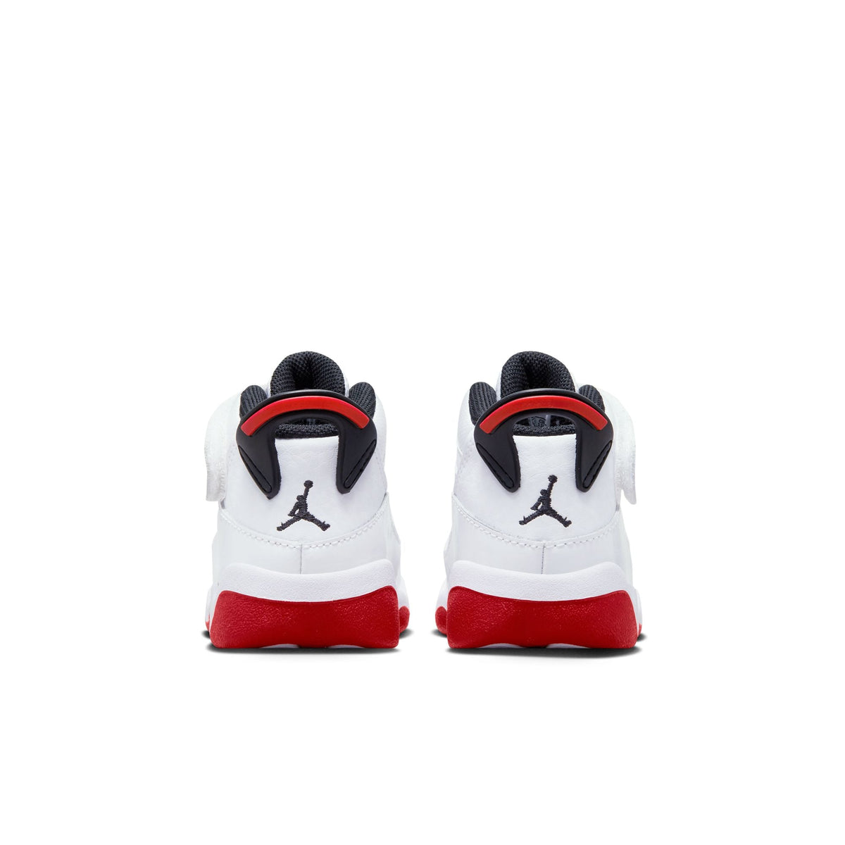 Jordan 6 Rings (TD) in WHITE/UNIVERSITY-RED - product image from the listing.