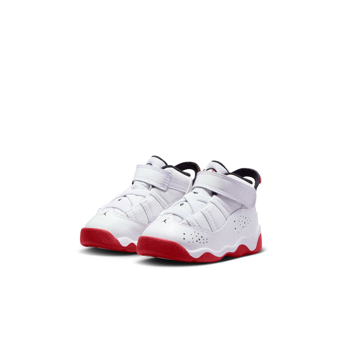 Jordan 6 Rings (TD) in WHITE/UNIVERSITY-RED - product image from the listing.