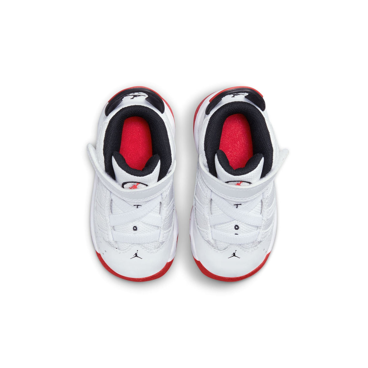 Jordan 6 Rings (TD) in WHITE/UNIVERSITY-RED - product image from the listing.