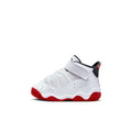 Jordan 6 Rings (TD) in WHITE/UNIVERSITY-RED - product image from the listing.