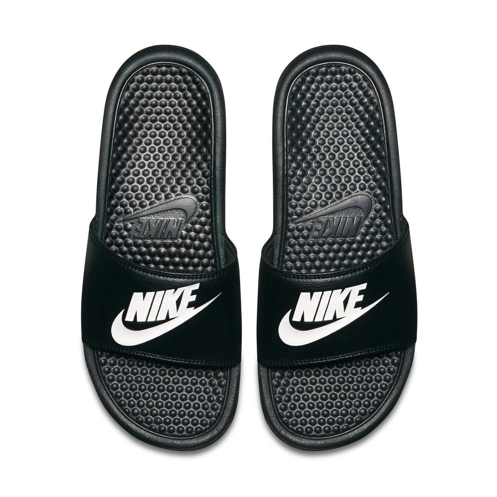 Men's Nike Benassi JDI Slides - Black - product image from the listing.