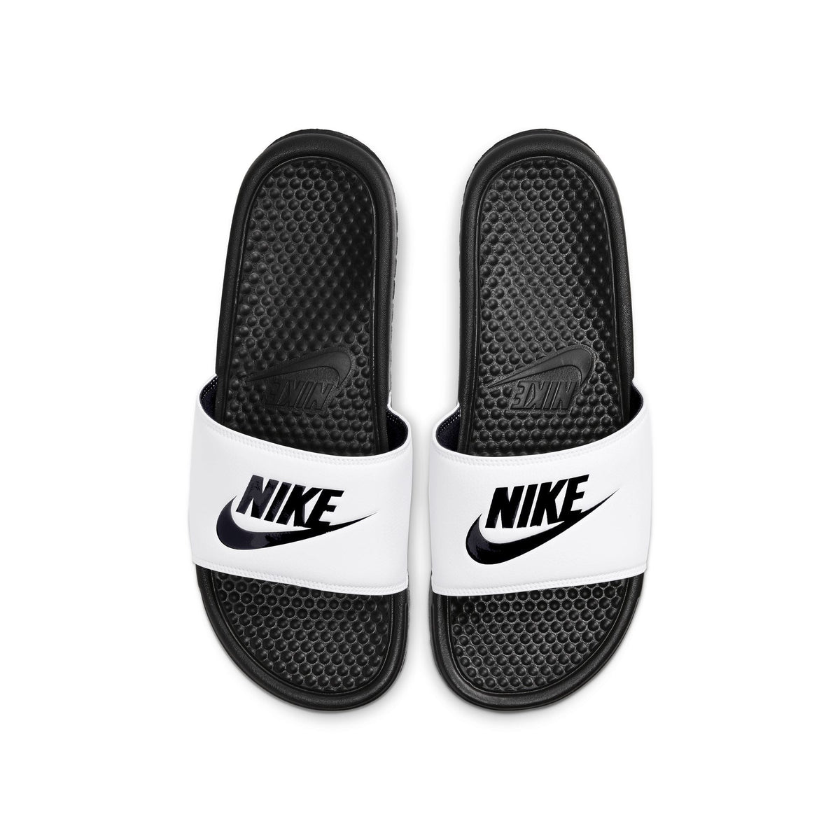 Men's Nike Benassi JDI - White - product image from the listing.