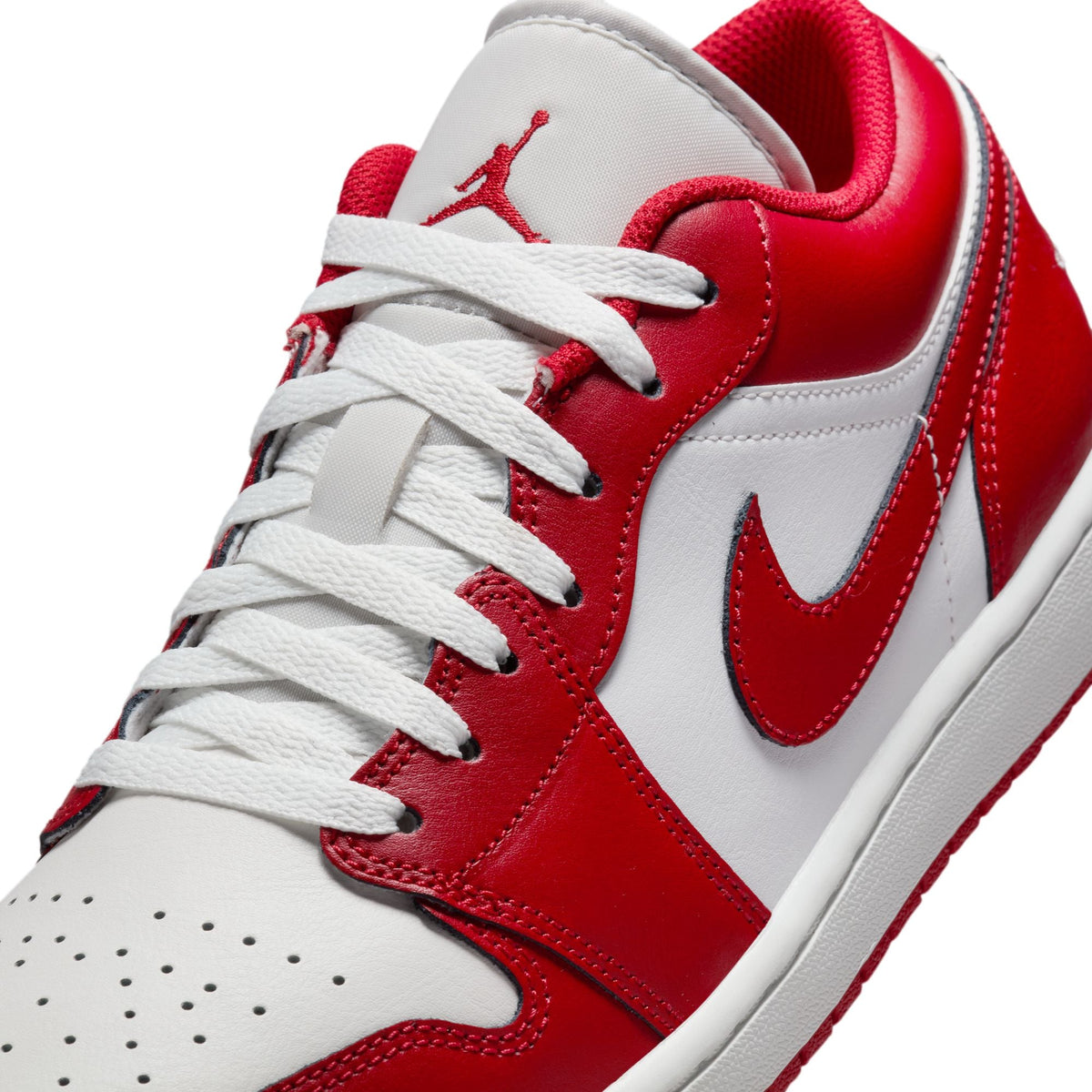 Air Jordan 1 Low - SUMMIT WHITE/VARSITY RED-SUMMIT WHITE for Men - product image from the listing.