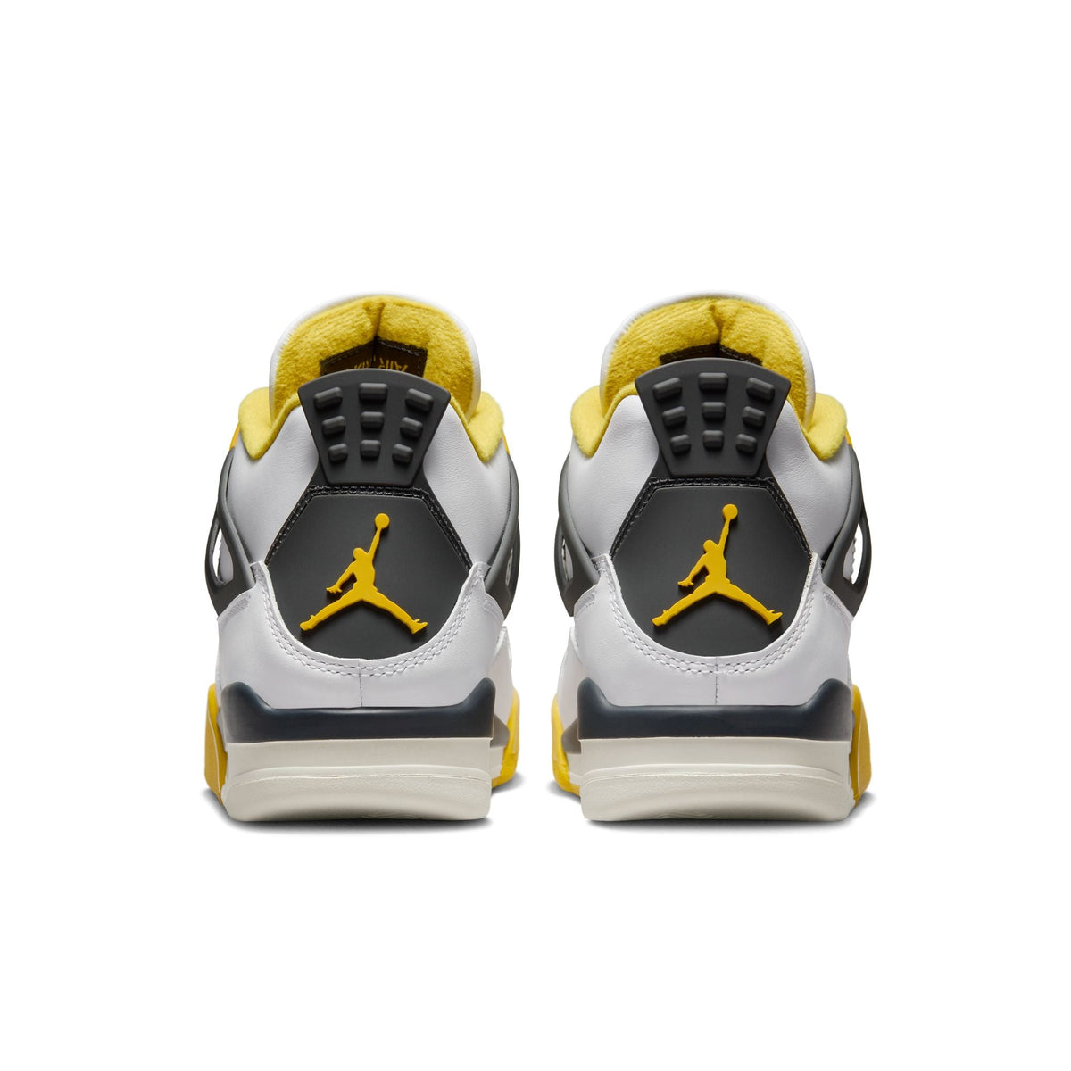 Air Jordan 4 Retro - WHITE/COCONUT MILK-VIVID SULFUR for Women - product image from the listing.