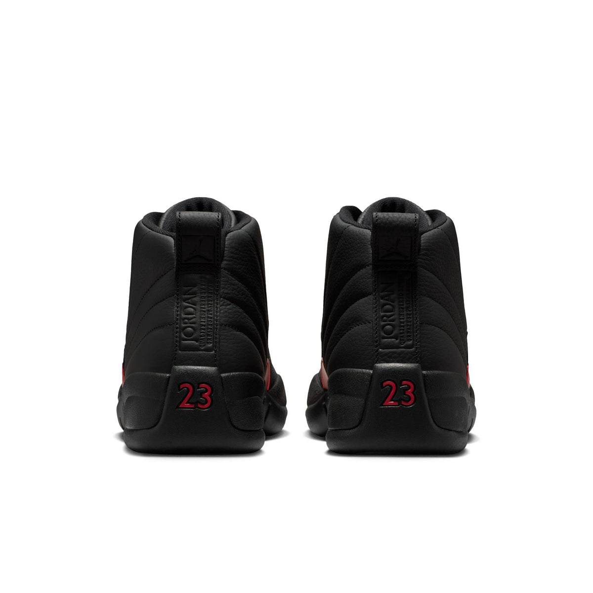 Air Jordan 12 Retro - BLACK/VARSITY RED for Men - product image from the listing.
