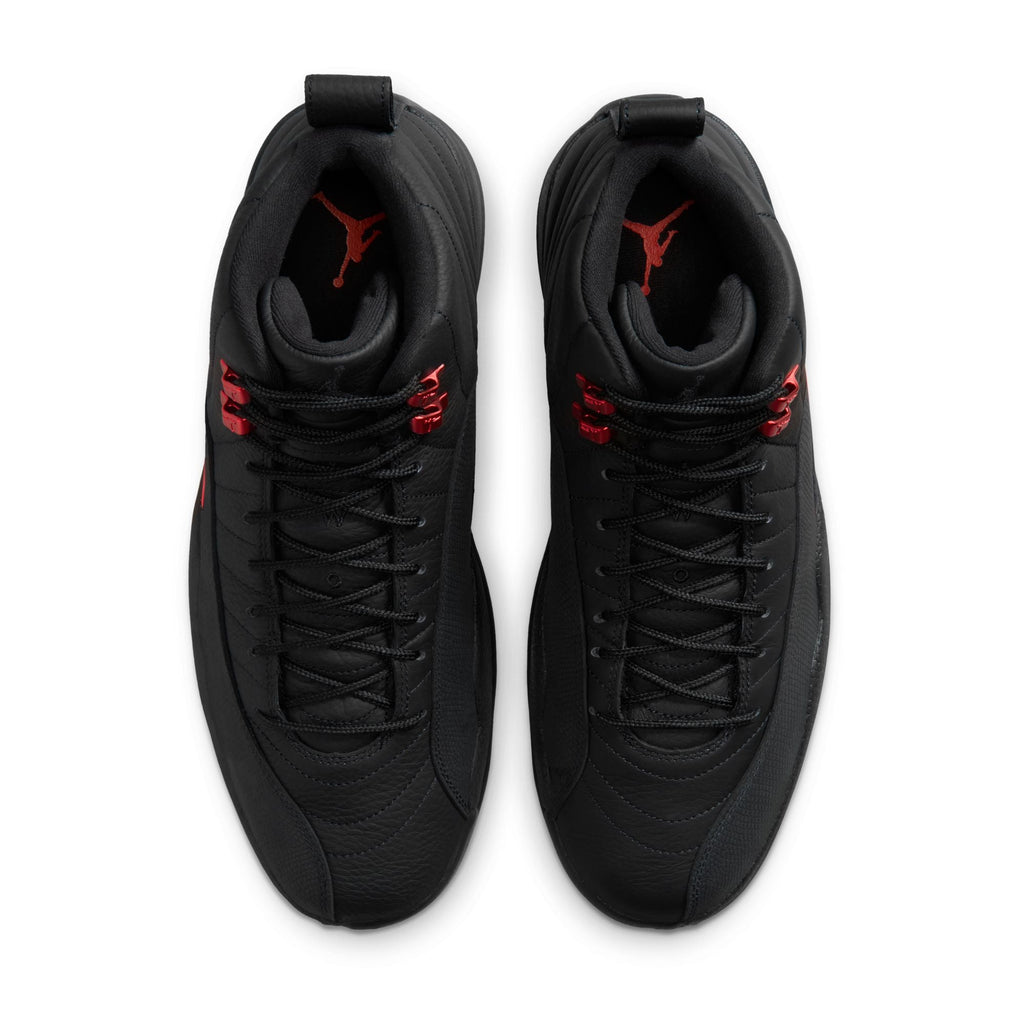 Air Jordan 12 Retro - BLACK/VARSITY RED for Men - product image from the listing.