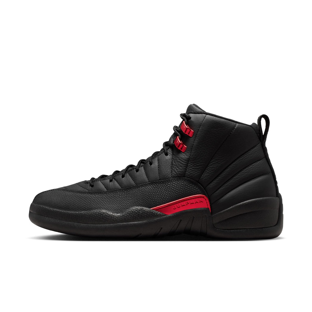 Air Jordan 12 Retro - BLACK/VARSITY RED for Men - product image from the listing.