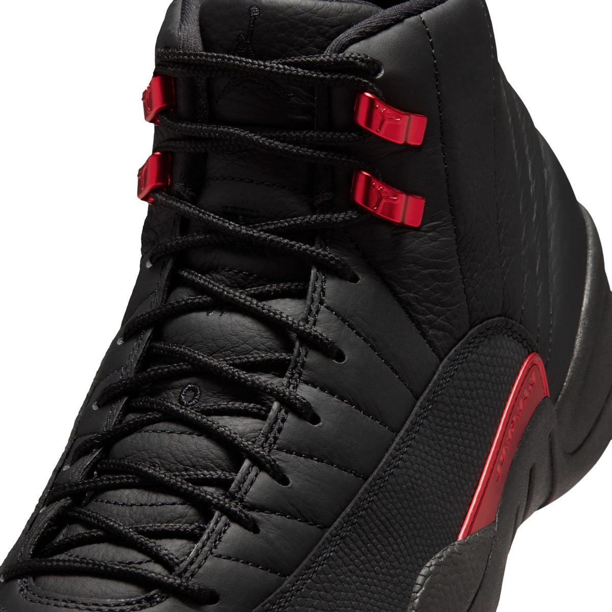 Air Jordan 12 Retro - BLACK/VARSITY RED for Men - product image from the listing.