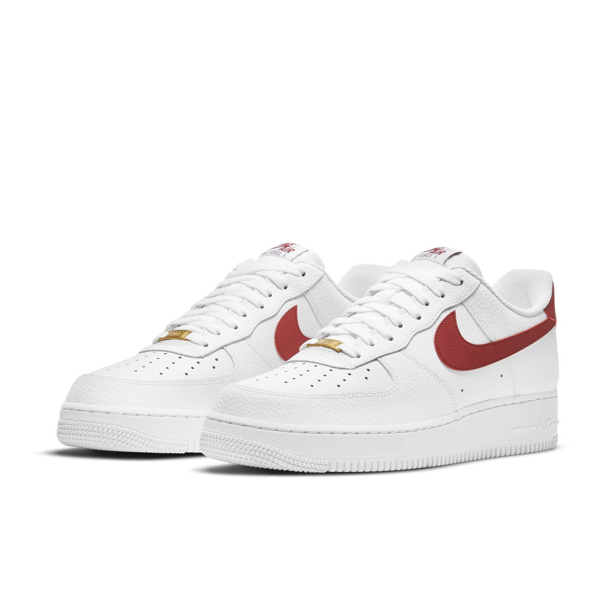 Nike Air Force 1 '07 - WHITE/TEAM RED-WHITE for Men - product image from the listing.