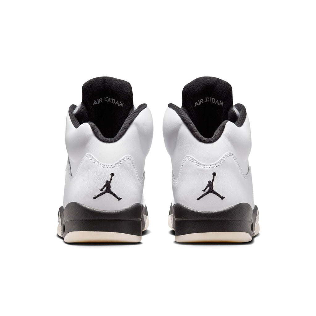 Air Jordan 5 Retro - WHITE/BLACK-SAIL-METALLIC SILVER for Men - product image from the listing.