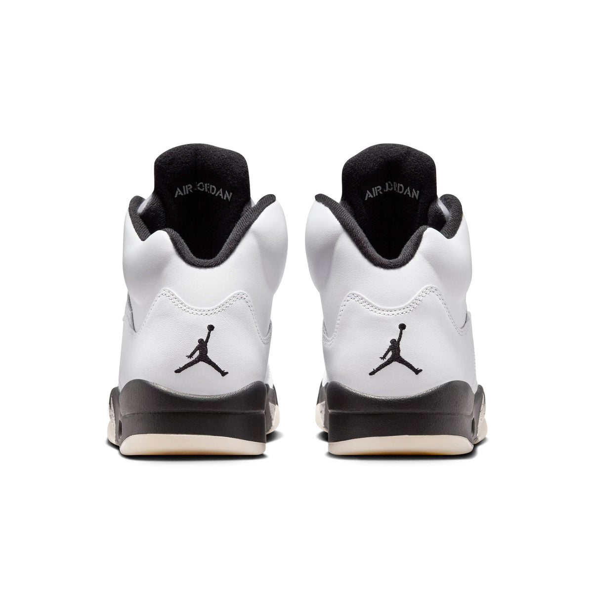 Air Jordan 5 Retro - WHITE/BLACK-SAIL-METALLIC SILVER for Men - product image from the listing.