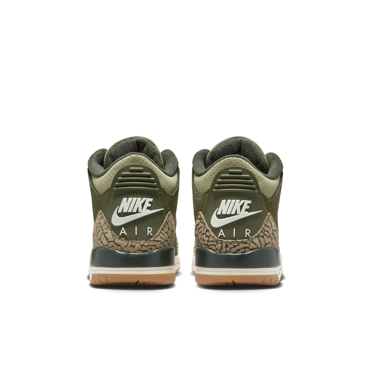 "Family Affair" GS Air Jordan 3 Retro MEDIUM OLIVE/SEQUOIA-NEUTRAL OLIVE-SAIL - product image from the listing.