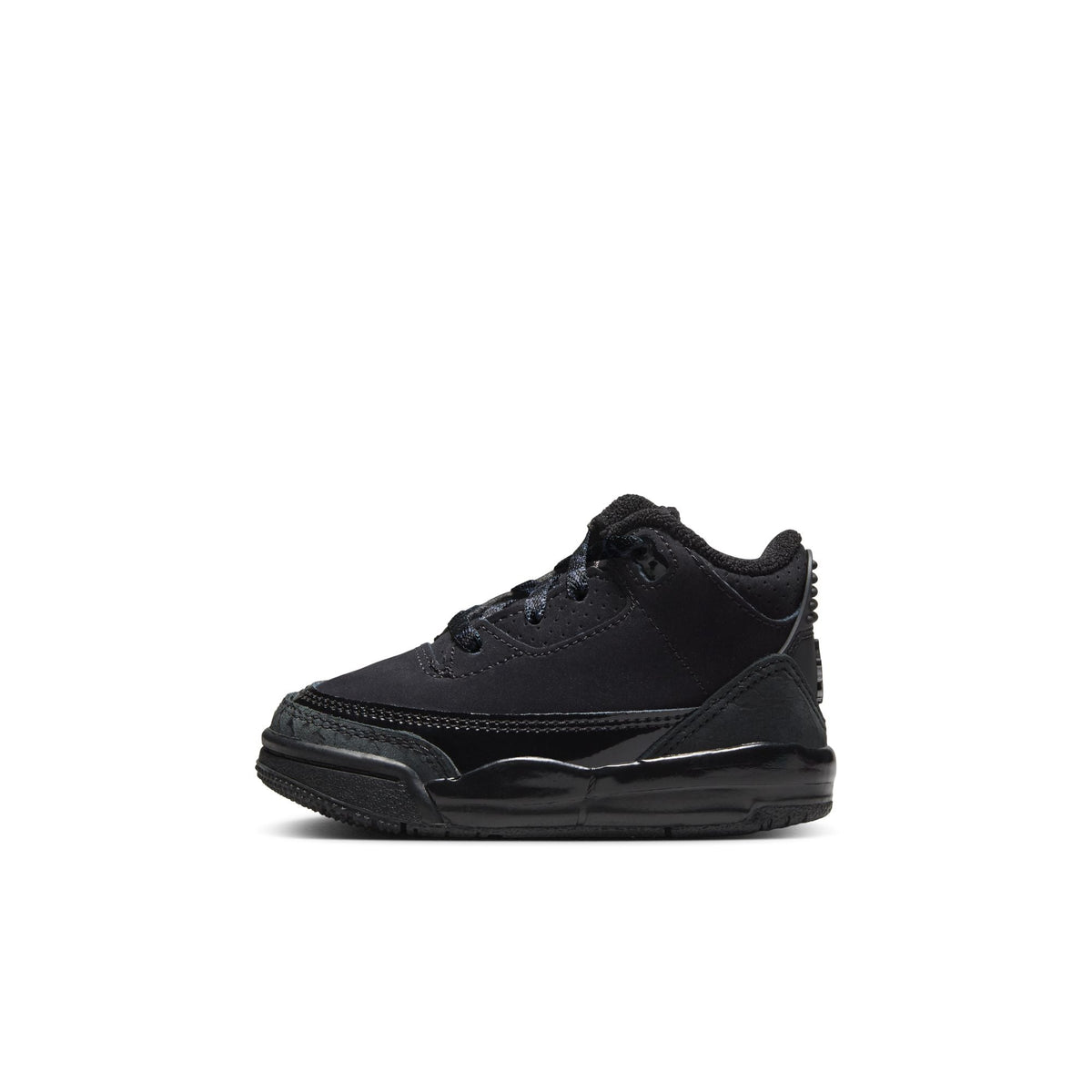 Jordan 3 Retro "Black Cat" - BLACK/DARK CHARCOAL-WHITE for Toddler - product image from the listing.
