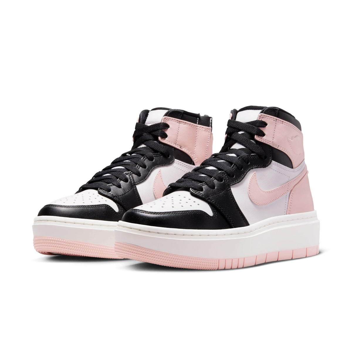 Air Jordan 1 Elevate High - BLACK/ATMOSPHERE-WHITE-SAIL for Women - product image from the listing.