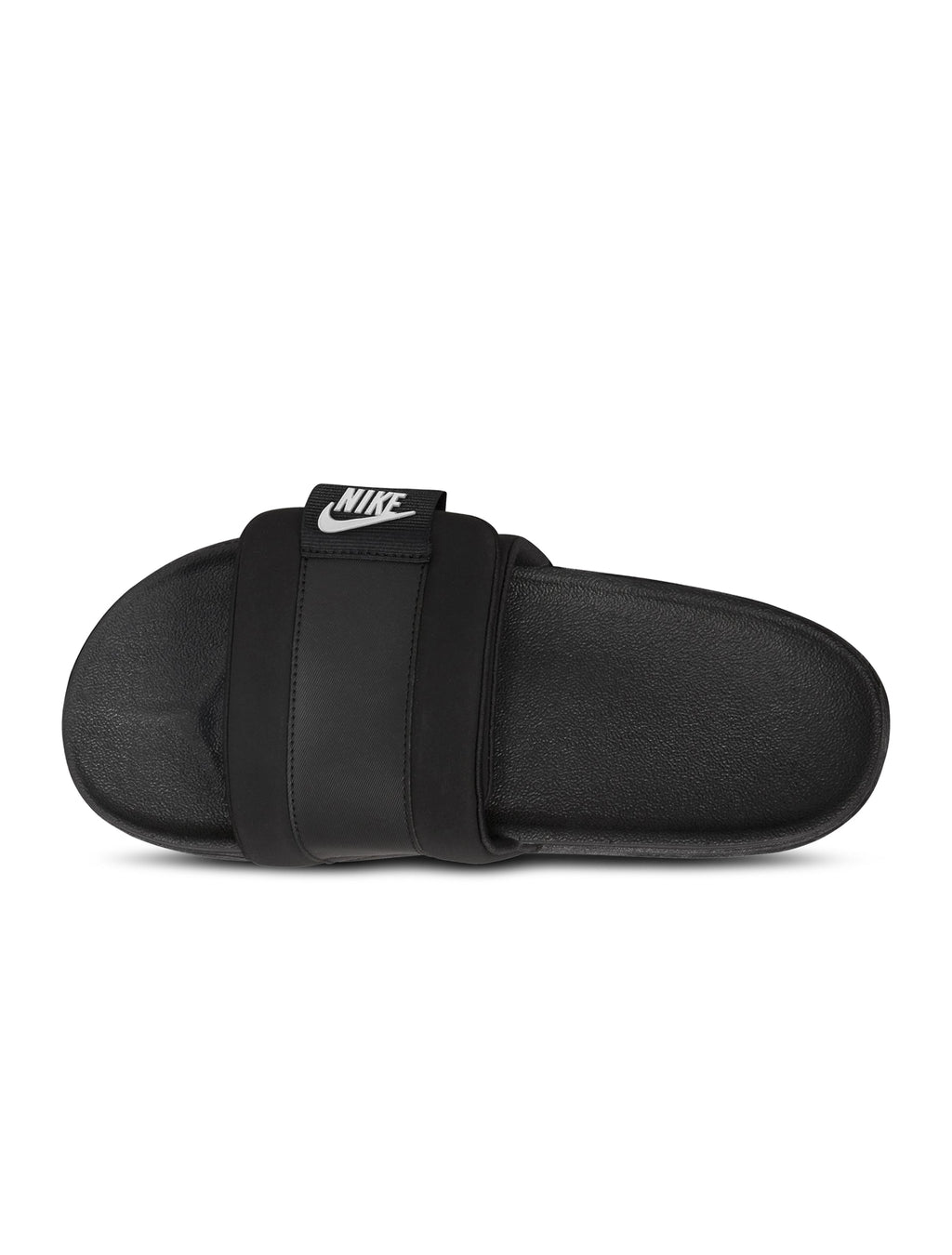Men's Nike Offcourt Adjust Slides - Black - product image from the listing.