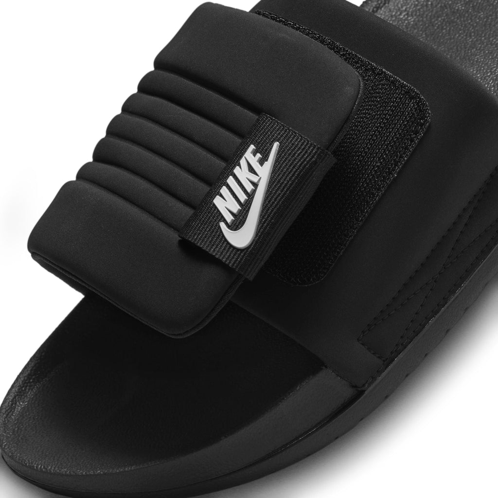 Men's Nike Offcourt Adjust Slides - Black - product image from the listing.