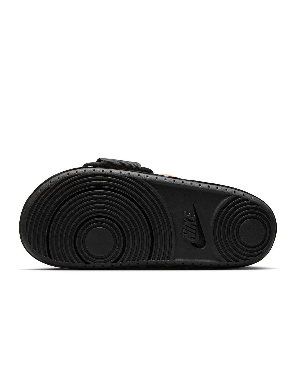 Men's Nike Offcourt Adjust Slides - Black/Khaki - product image from the listing.