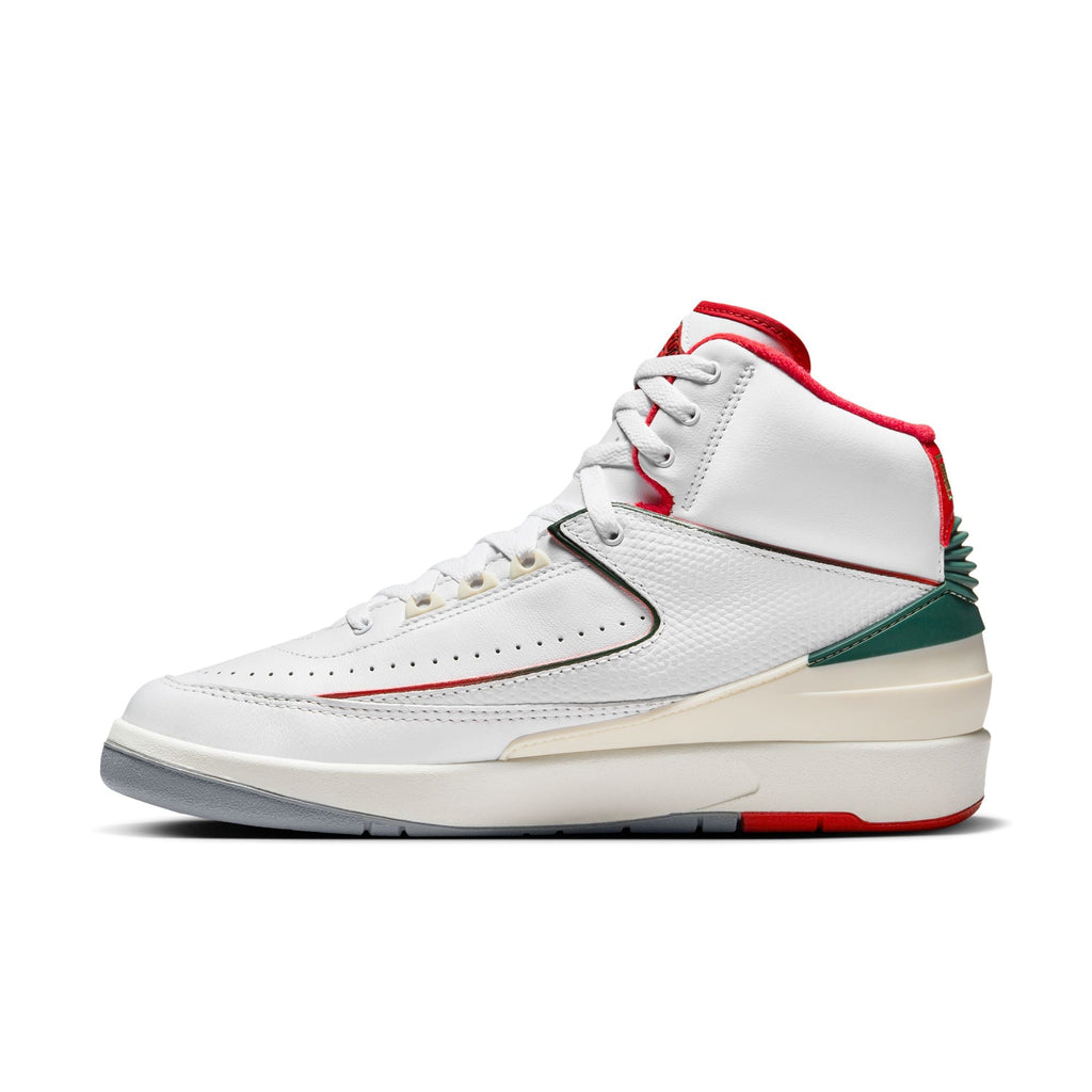 Air Jordan 2 Retro-WHITE/FIRE RED-FIR-SAIL for Men - product image from the listing.