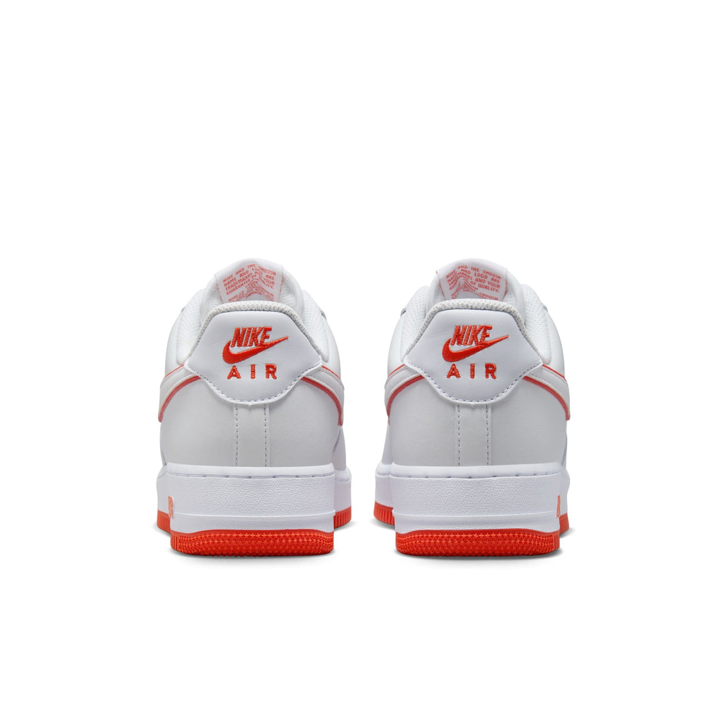 Nike Air Force 1'07- WHITE/WHITE-PICANTE RED for Men - product image from the listing.