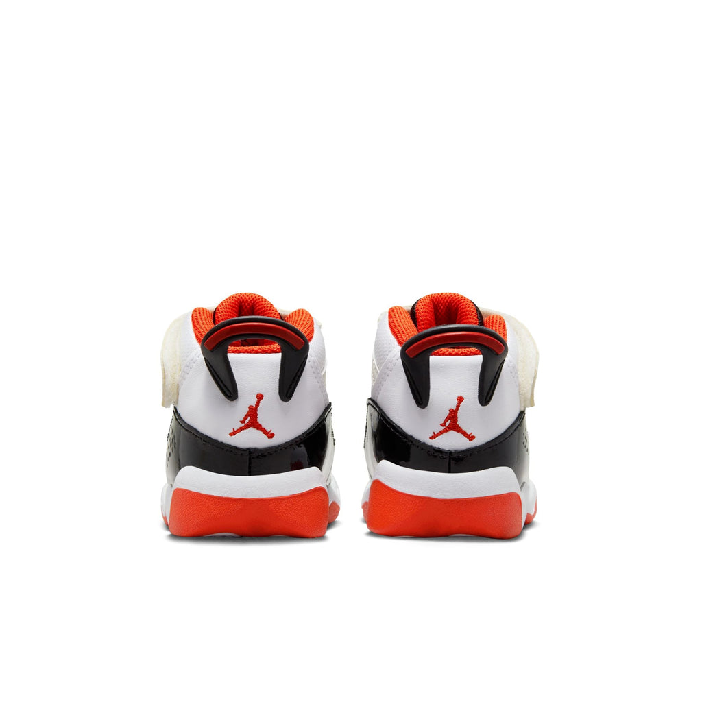 WHITE/TEAM ORANGE-BLACK-SAIL - Jordan 6 Rings (TD) - product image from the listing.