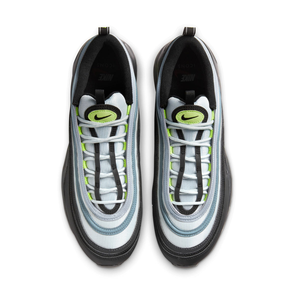 Nike Air Max 97 OG - PURE PLATINUM/VOLT-BLACK-WHITE for Men - product image from the listing.