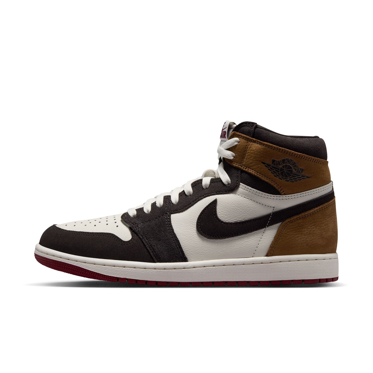 Air Jordan 1 Retro High OG "Love Letter" - SHADOW BROWN/TEAM RED-LT BRITISH TAN for Men - product image from the listing.