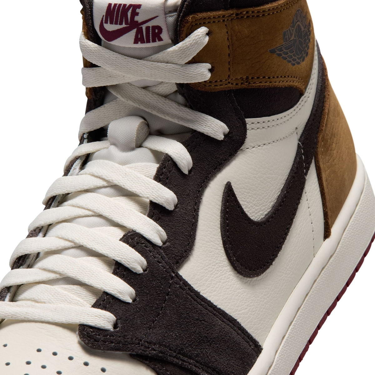 Air Jordan 1 Retro High OG "Love Letter" - SHADOW BROWN/TEAM RED-LT BRITISH TAN for Men - product image from the listing.