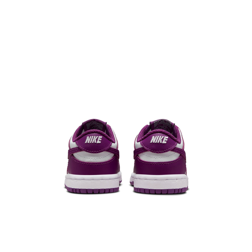 WHITE/VIOTECH-WHITE - Nike Dunk Low (Toddlers) - product image from the listing.