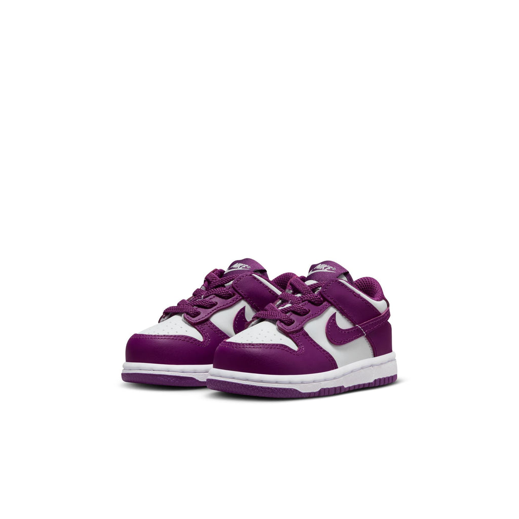 WHITE/VIOTECH-WHITE - Nike Dunk Low (Toddlers) - product image from the listing.