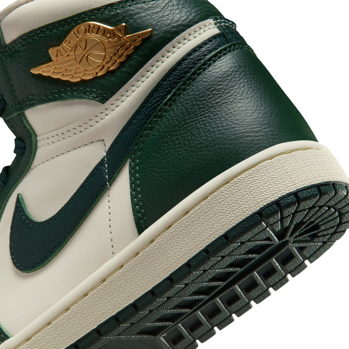 Air Jordan 1 Retro High OG - PALE IVORY/PRO GREEN-FIR-COCONUT MILK for Women - product image from the listing.