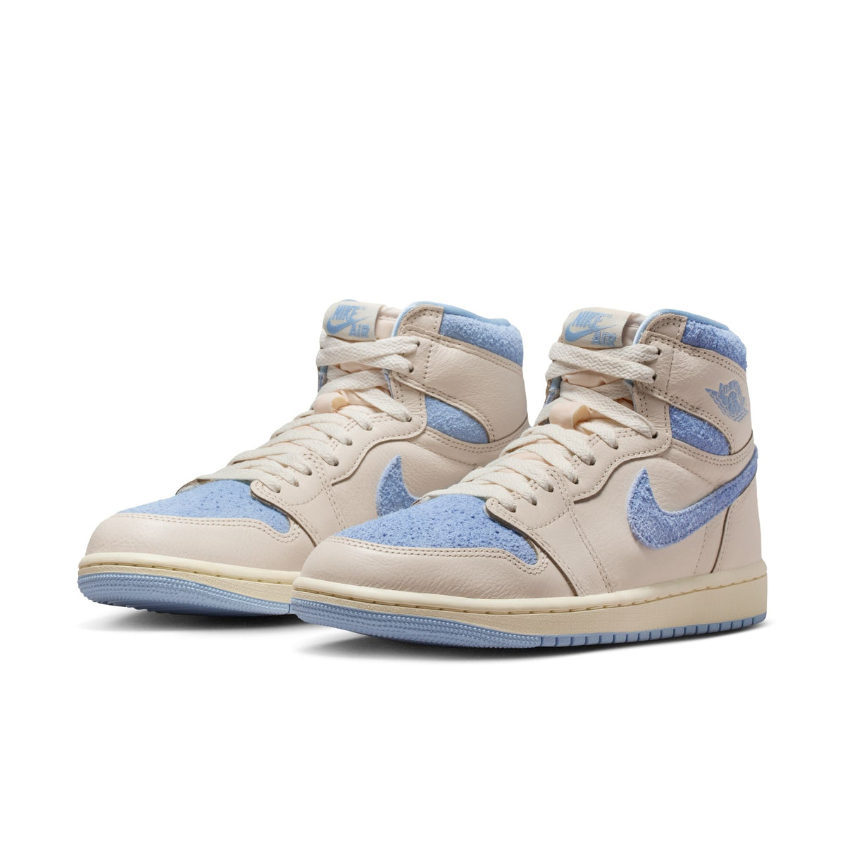Air Jordan 1 Retro High OG - PALE IVORY/PSYCHIC BLUE-COCONUT MILK for Women - product image from the listing.