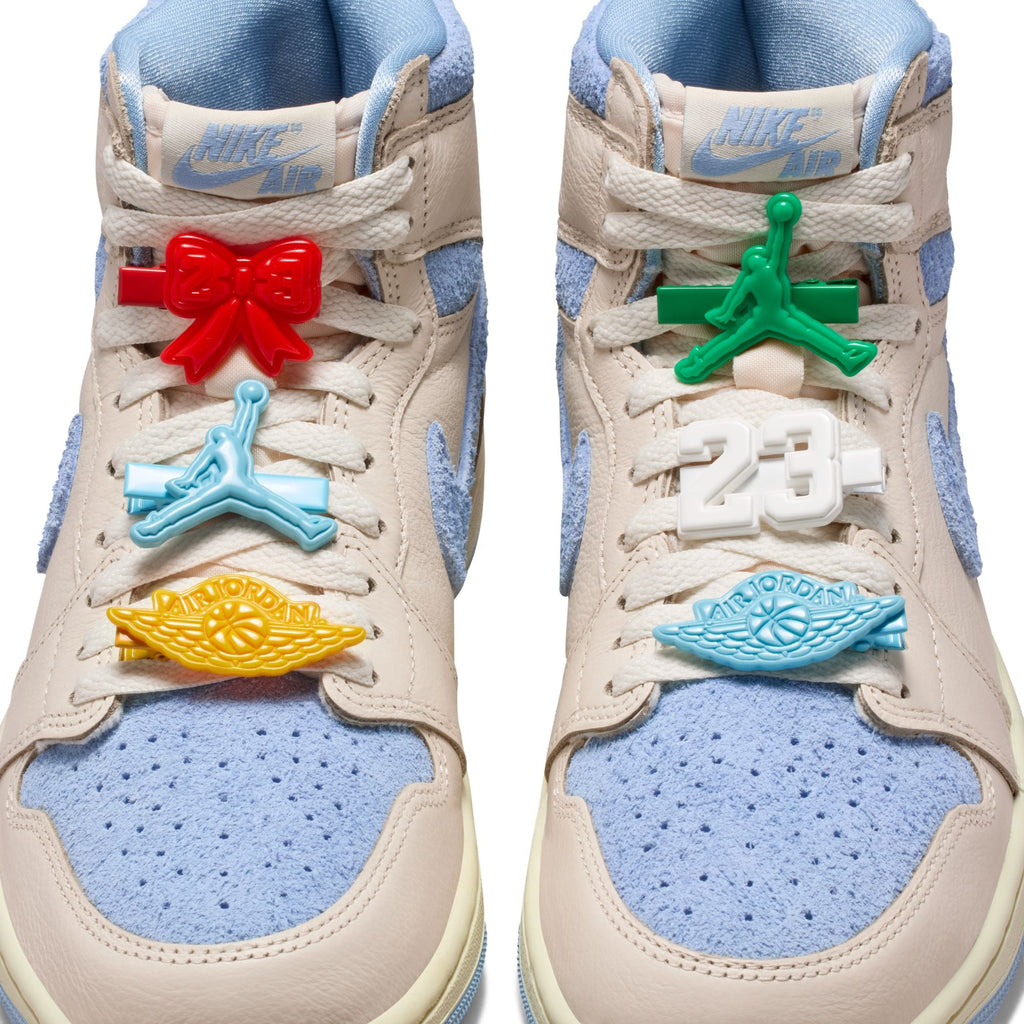 Air Jordan 1 Retro High OG - PALE IVORY/PSYCHIC BLUE-COCONUT MILK for Women - product image from the listing.