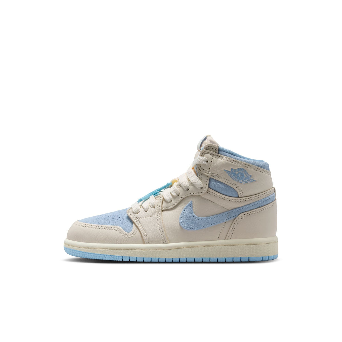 PALE IVORY/PSYCHIC BLUE-COCONUT MILK - Preschool Air Jordan 1 Retro High OG - product image from the listing.