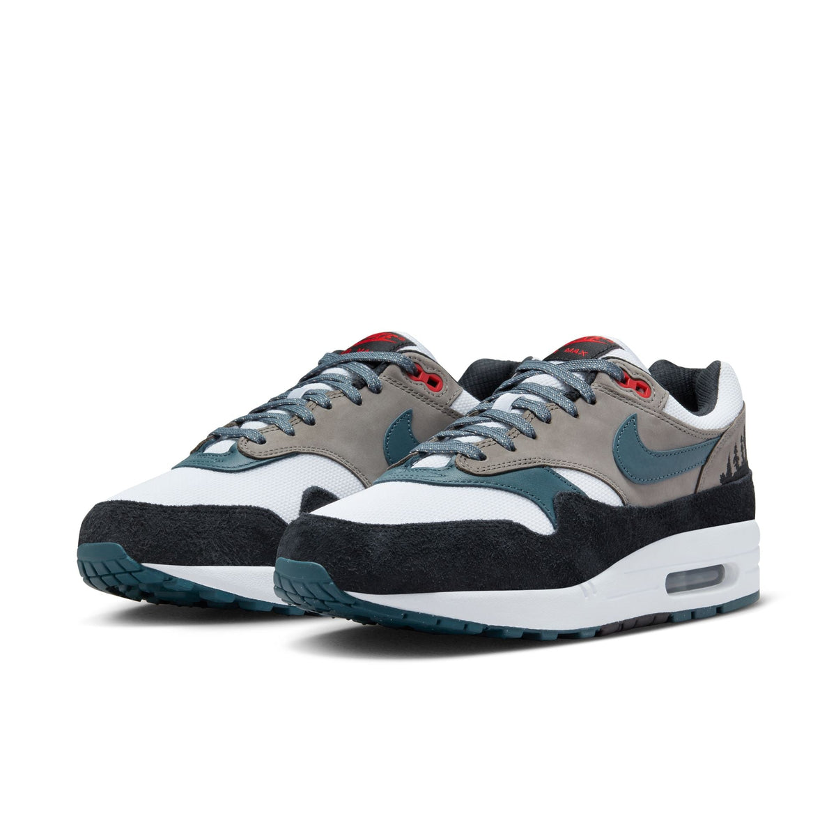 Nike Air Max 1 Premium - WHITE/SLATE BLUE-BLACK-SOFT GREY for Men - product image from the listing.