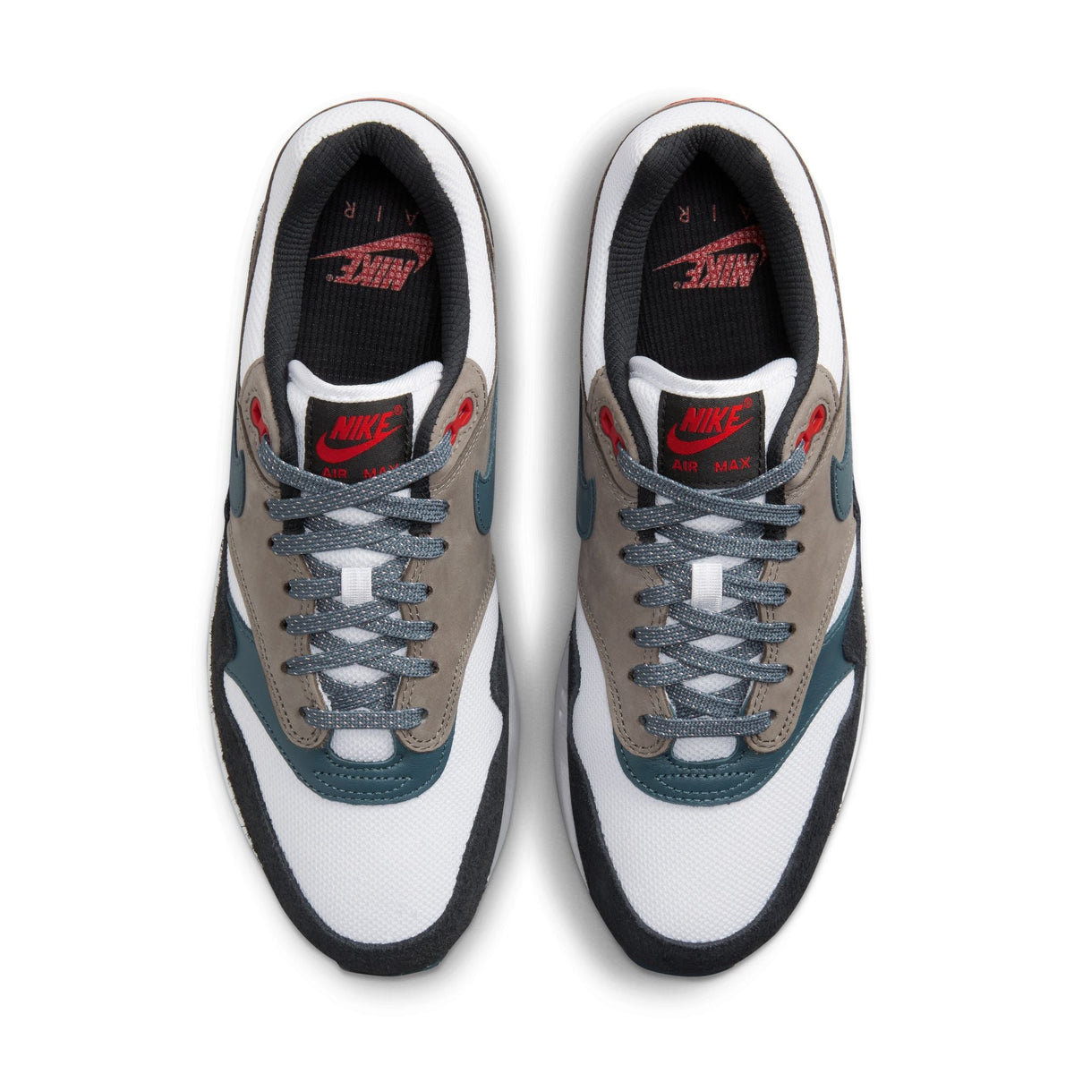 Nike Air Max 1 Premium - WHITE/SLATE BLUE-BLACK-SOFT GREY for Men - product image from the listing.