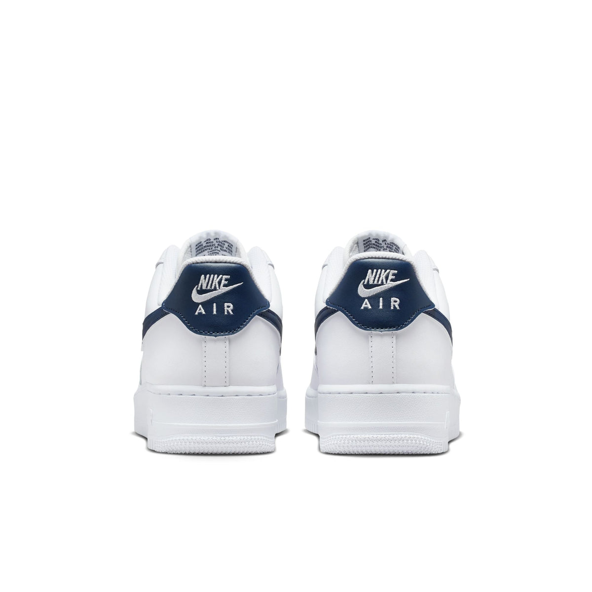 Nike Air Force 1 '07 - WHITE/COLLEGE NAVY for Men - product image from the listing.