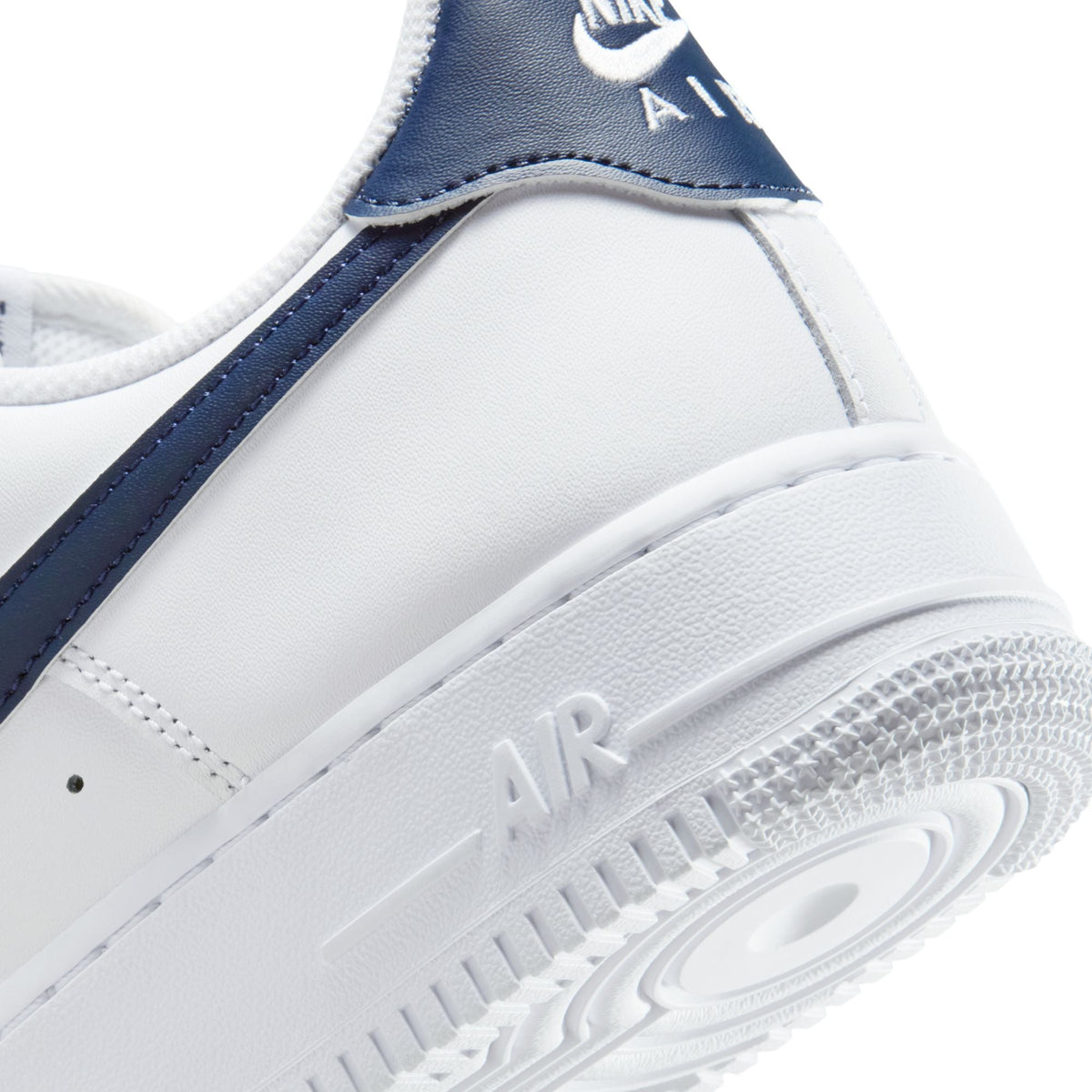 Nike Air Force 1 '07 - WHITE/COLLEGE NAVY for Men - product image from the listing.