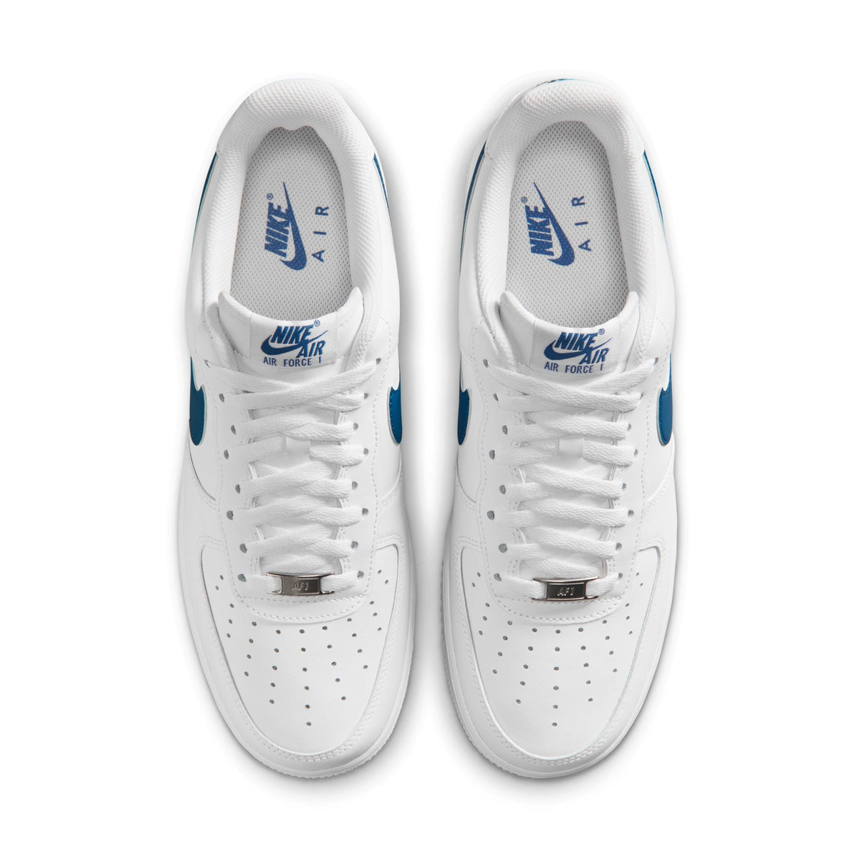 Nike Air Force 1 '07 - WHITE/COURT BLUE-WHITE for Men - product image from the listing.