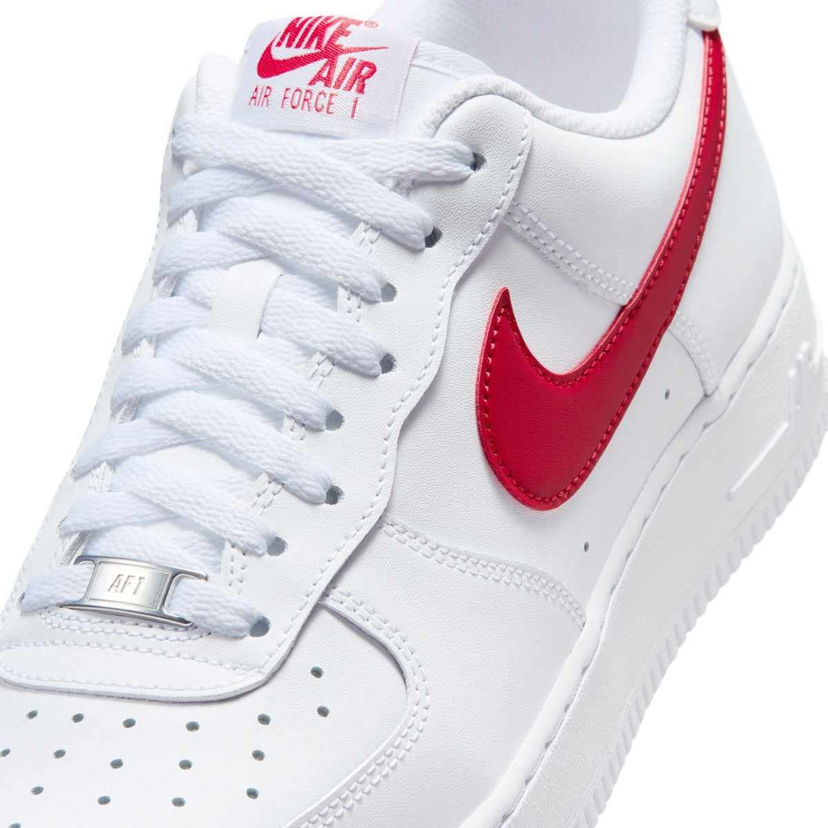 Nike Air Force 1 '07 - WHITE/UNIVERSITY RED for Men - product image from the listing.