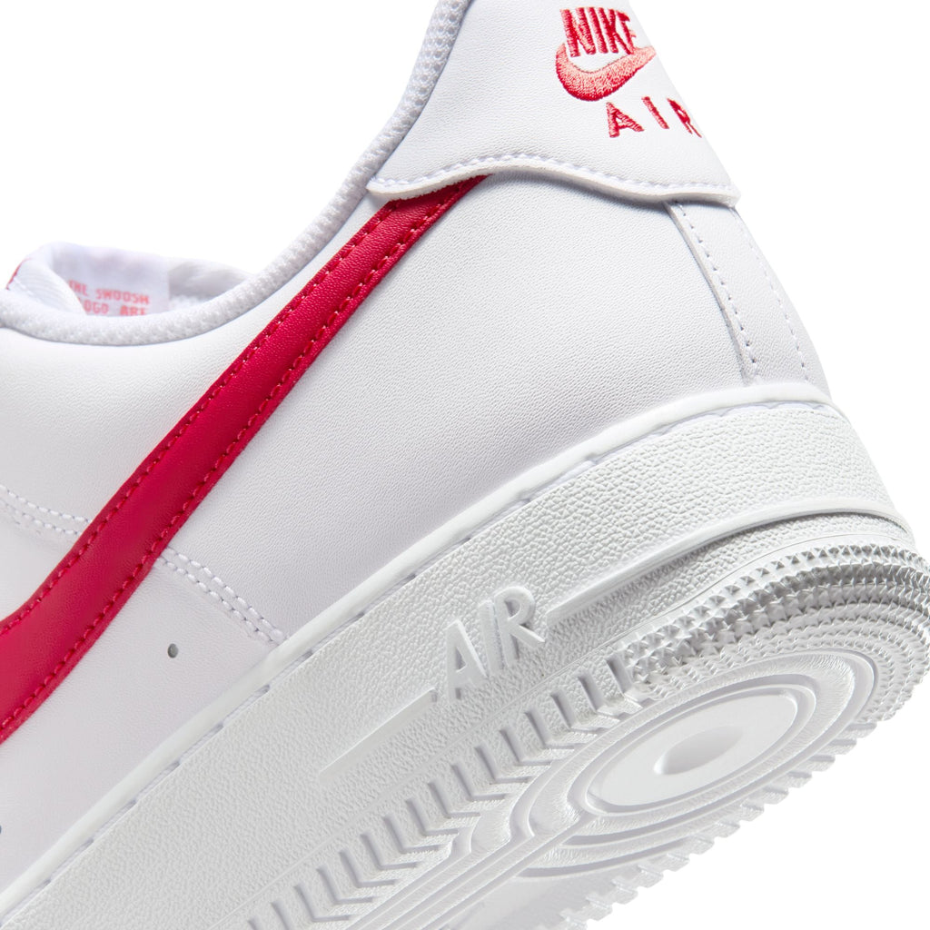 Nike Air Force 1 '07 - WHITE/UNIVERSITY RED for Men - product image from the listing.