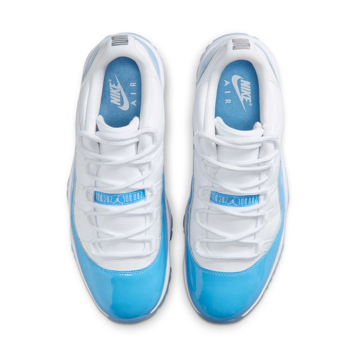 Air Jordan 11 Retro Low - WHITE/UNIVERSITY BLUE-BLACK for Men - product image from the listing.