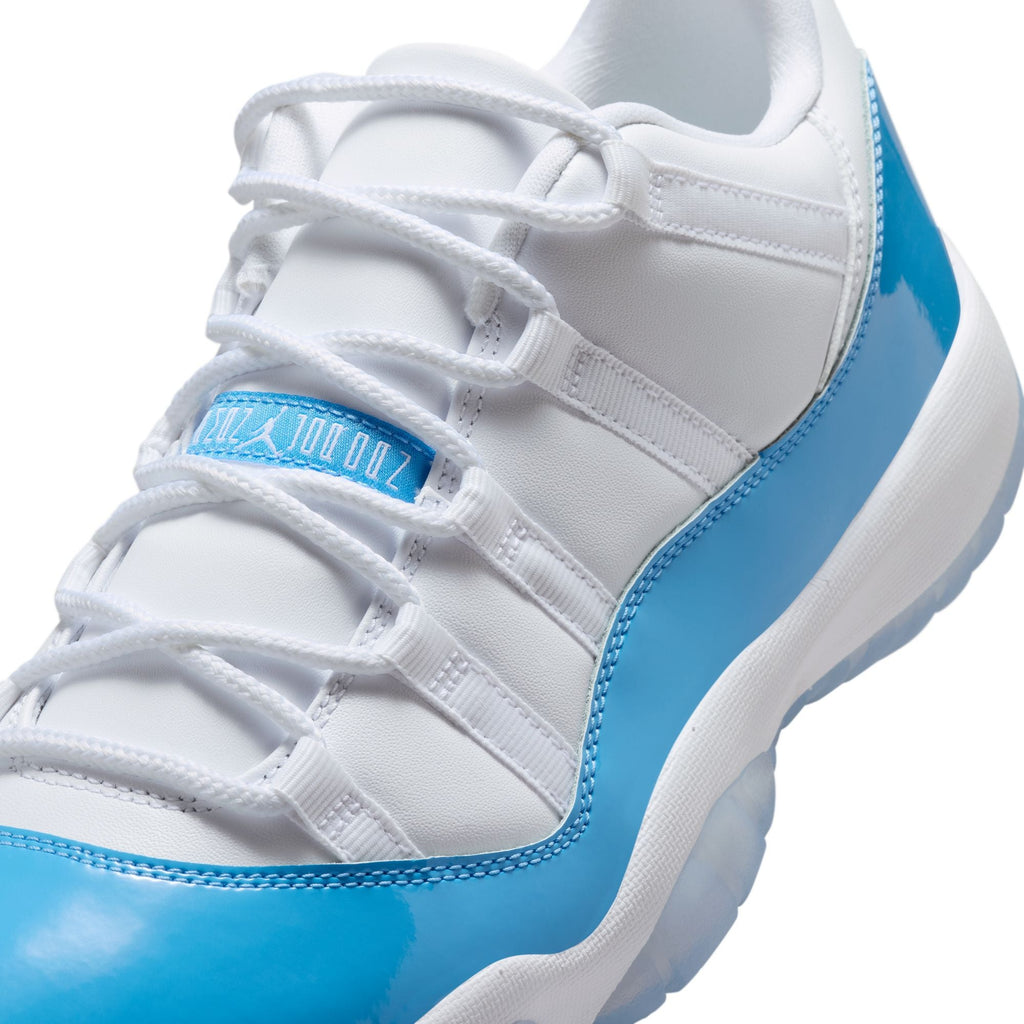 Air Jordan 11 Retro Low - WHITE/UNIVERSITY BLUE-BLACK for Men - product image from the listing.