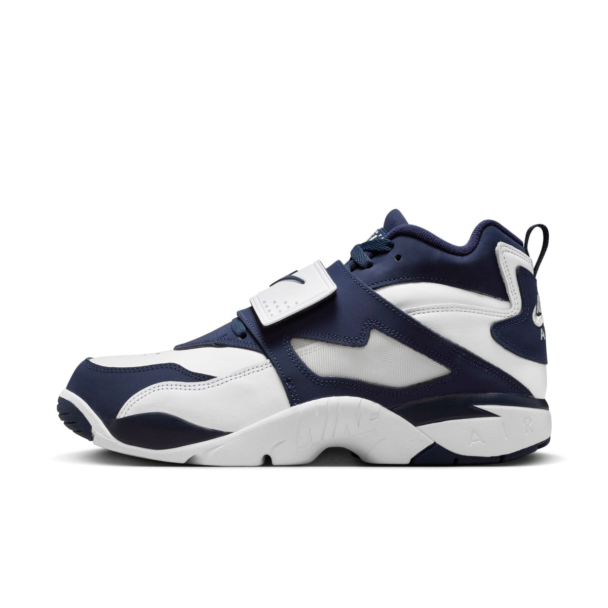 Nike Air Diamond Turf - WHITE/COLLEGE NAVY-METALLIC SILVER for Men - product image from the listing.