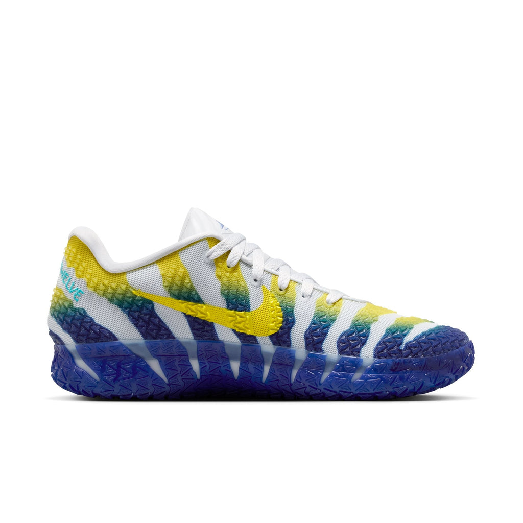 Ja 3 "Murray State" - PURE PLATINUM/DEEP ROYAL BLUE-LIGHTENING for Men - product image from the listing.