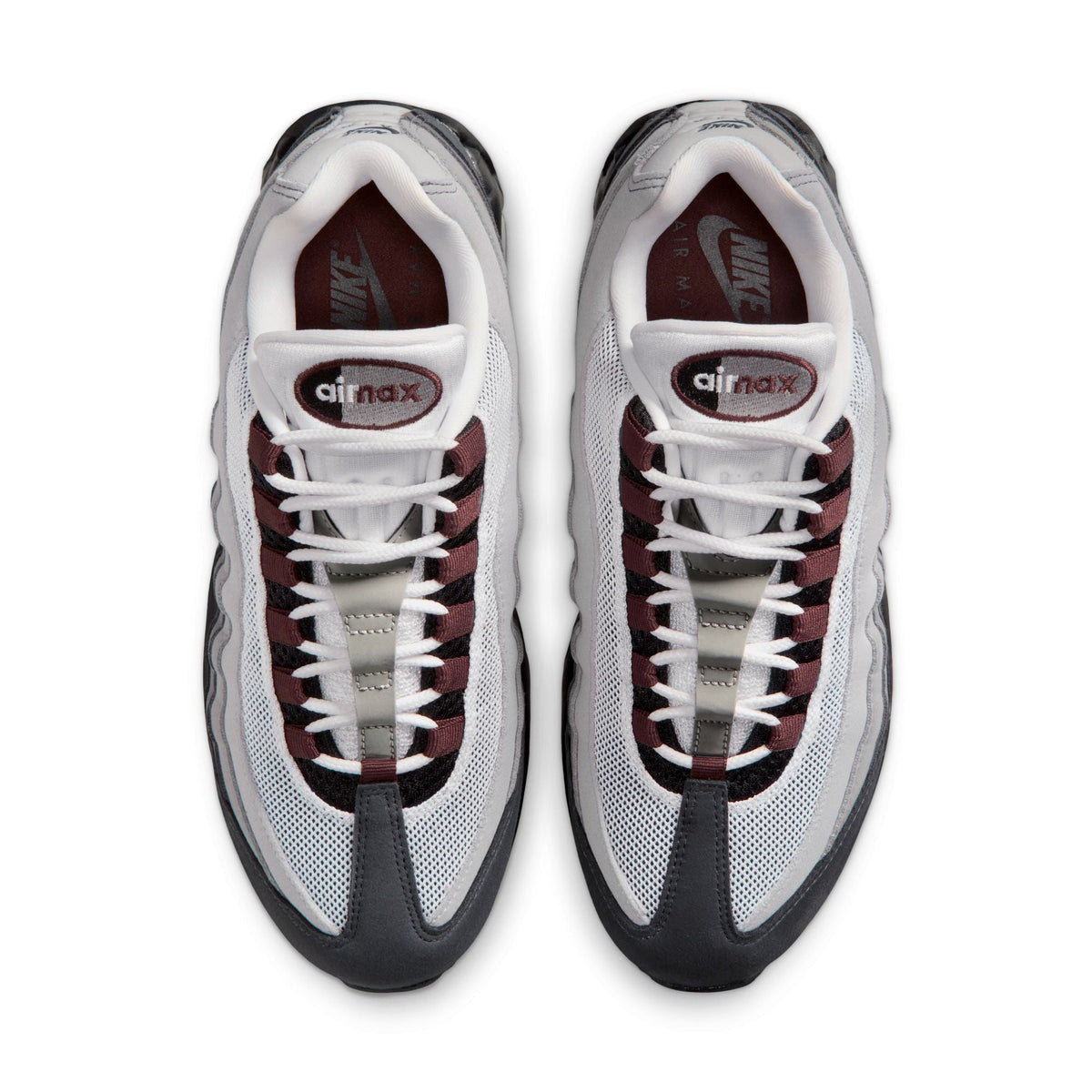 Nike Air Max 95 Big Bubble - BLACK/FAUNA BROWN-WHITE-MEDIUM GREY for Women - product image from the listing.