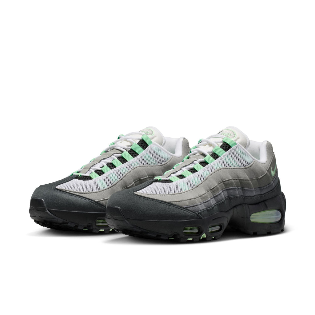 Nike Air Max 95 Big Bubble-BLACK/FRESH MINT-WHITE-MEDIUM GREY for Women - product image from the listing.