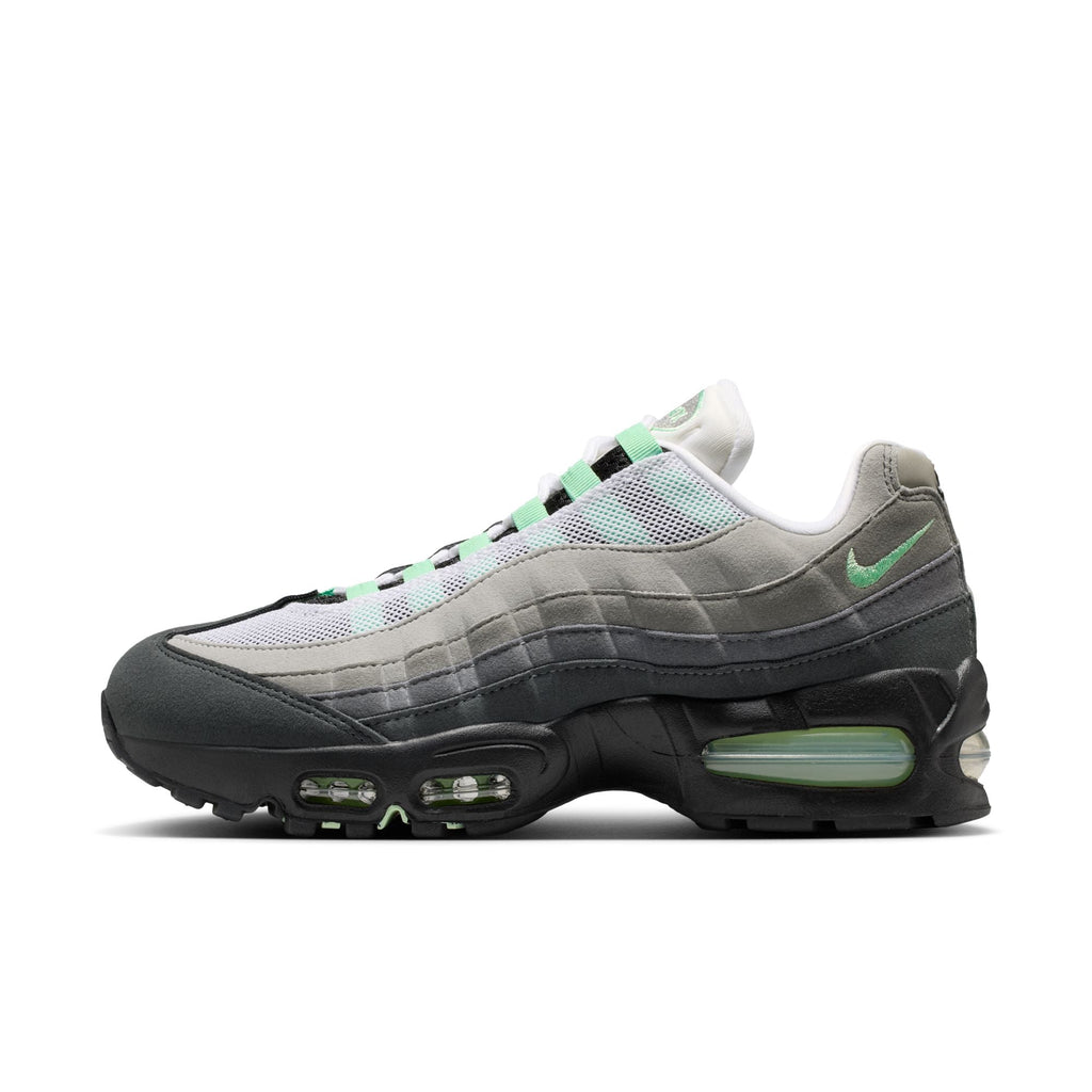 Nike Air Max 95 Big Bubble-BLACK/FRESH MINT-WHITE-MEDIUM GREY for Women - product image from the listing.