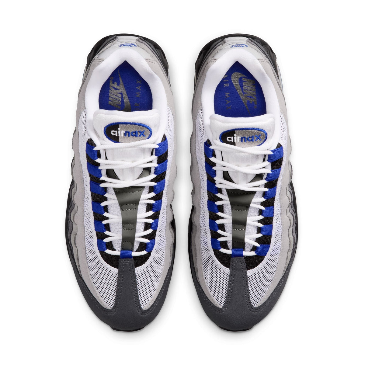 Nike Air Max 95 Big Bubble - BLACK/OLD ROYAL-WHITE-MEDIUM GREY for Women - product image from the listing.