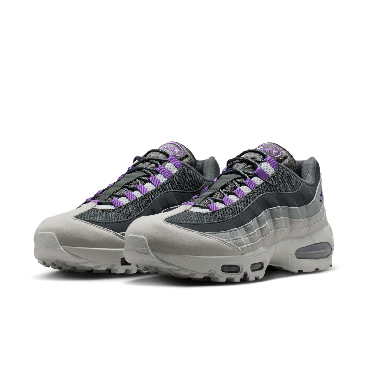 Nike Air Max 95 OG - PHOTON DUST/BRIGHT VIOLET-DARK GREY for Men - product image from the listing.